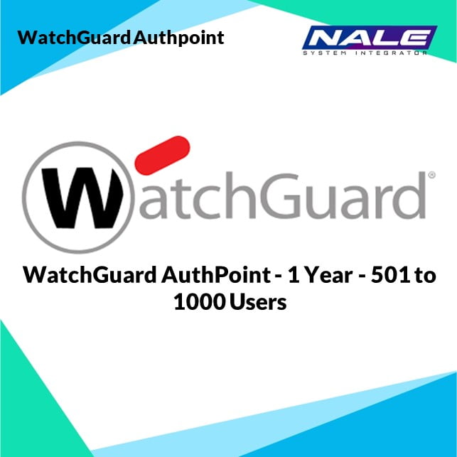 WatchGuard AuthPoint – 1 Year – 501 to 1000 Users