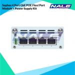 Sophos 4 Port GbE POE Flexi Port Module + Power Supply Kit (For SG/XG 210 & 230/3xx/4xx) With EU And UK Power Cords