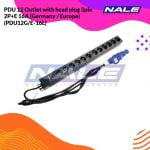 PDU 12 Outlet with head plug 3pin 2P+E 16A (Germany / Europe) (PDU12G/E-16L)