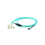 Juniper MTP to 4xLC pairs MMF passive breakout cable 10m length (MTP-4LC-M10M)