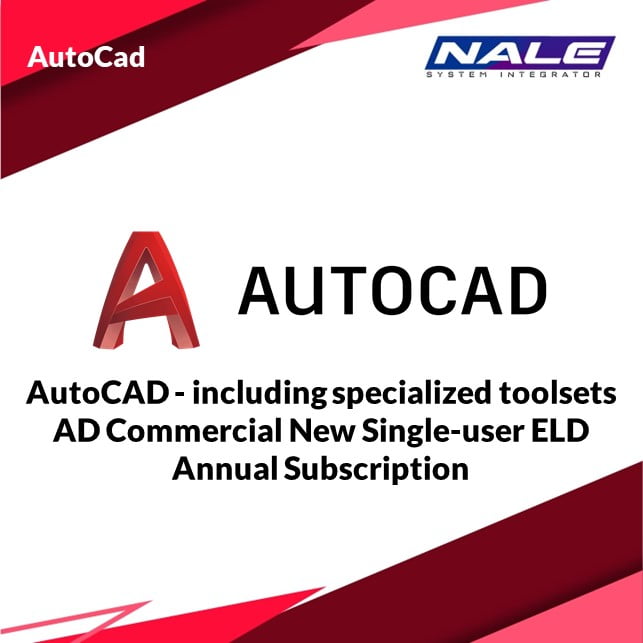 AutoCAD – including specialized toolsets AD Commercial New Single-user ELD Annual Subscription