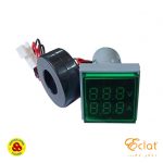 ECLAT PILOT LAMP LED AMP METER 22MM 0-100A SQUARE PANEL AMP GREEN INDICATOR