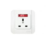 STOP KONTAK AC BROCO GALLEO 3PIN G155-55S WHITE