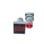 ECLAT PILOT LAMP LED AMP METER 22MM 0-100A SQUARE PANEL AMP RED INDICATOR