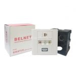 BELNET STOP KONTAK HDMI RCA RJ45 CAT5E SOCKET OUTLET MEDIA DATA CAT 5
