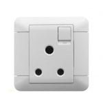 Schneider Stop Kontak 3pin Bulat Arcato 1G 3 PIN White (E8115_15N_WE)