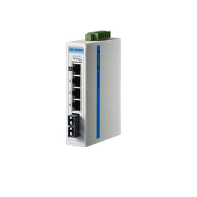 Advantech ProView 5-port 10/100Mbps Industrial Switch with 1x Multi Mode SPF, Extreme Temp -40~75℃ (EKI-5525MI-AE)