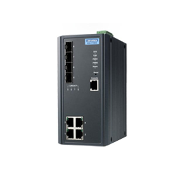 Advantech 4FE+4SFP with POE wide temperature (EKI-7708E-4FPI-AE)