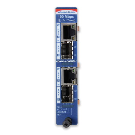 Advantech Managed Hardened Modular Media Converter, 100Mbps, SFP (IMC-754I-SFP)