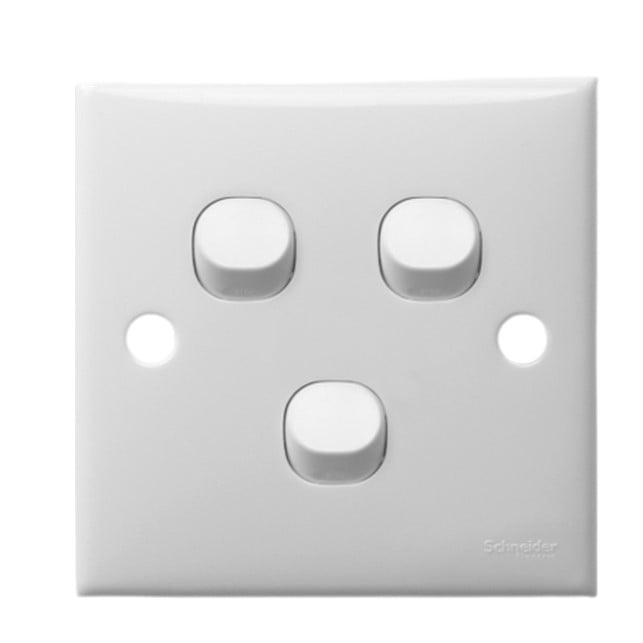 SAKLAR TRIPLE CLASSIC E33_1_2AR_WE_G3 3GANG 1WAY SCHNEIDER