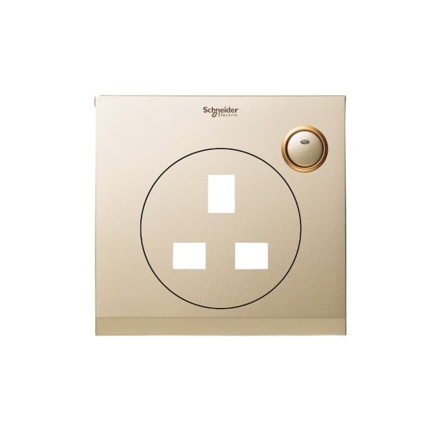 COVER STOP KONTAK ULTI UC15_XCG 1G CHAMPAGNE GOLD SCHNEIDER