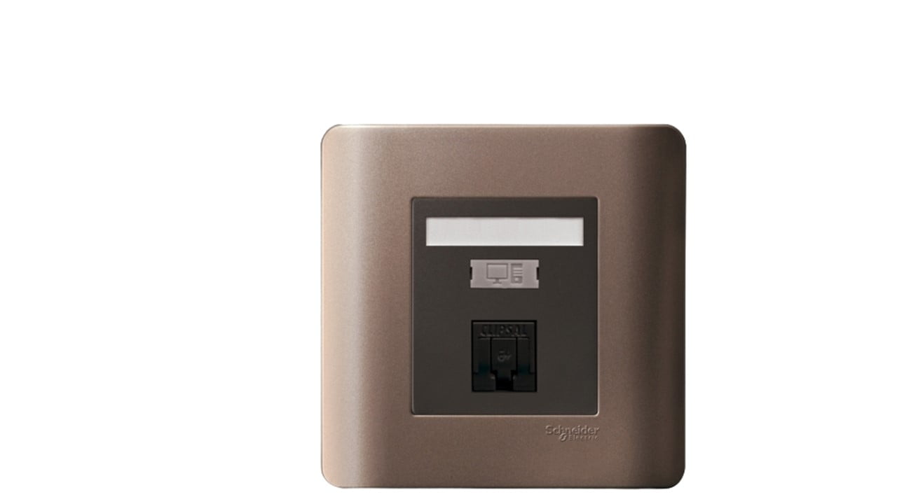 OUTLET DATA ZENCELO SCHNEIDER E8431RJ_6_SZ 1G CAT6 SILVER BRONZE