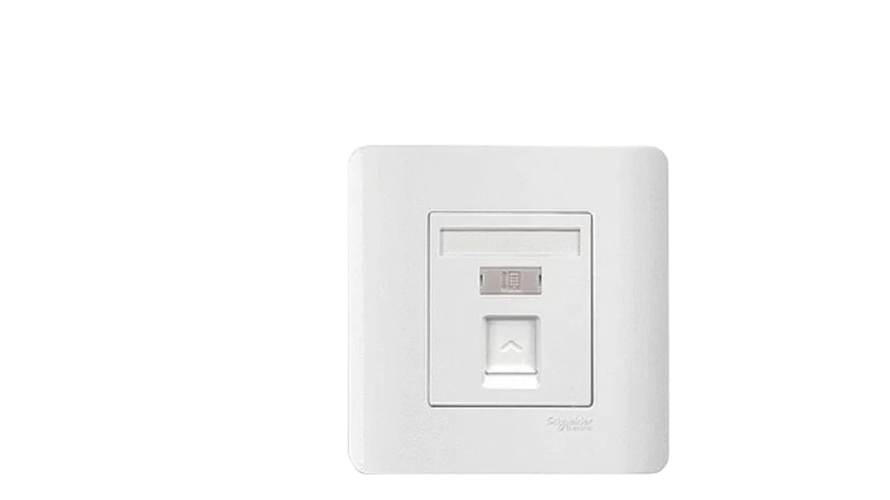 OUTLET TELP ZENCELO SCHNEIDER E8431RJS4_WE 1G WHITE