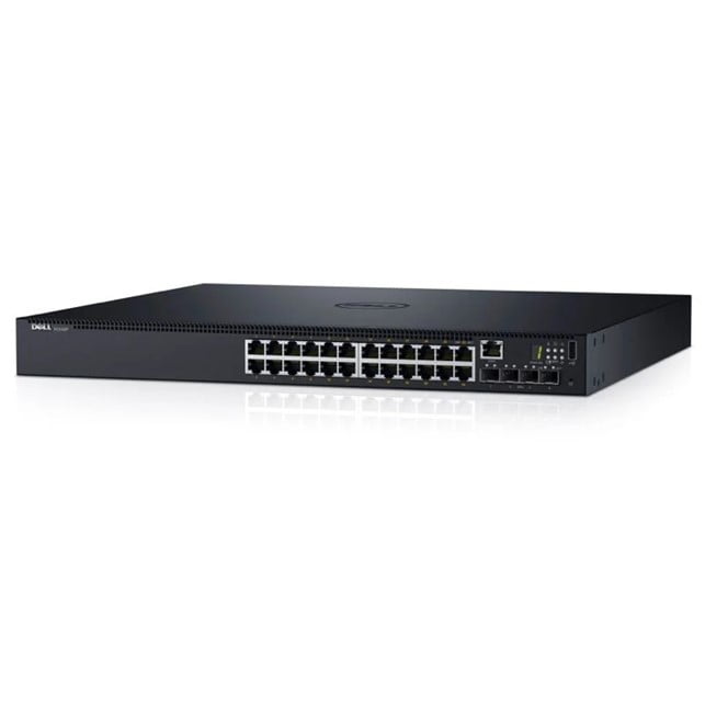 Dell Networking N1524P, PoE+, 24x 1GbE + 4x 10GbE SFP