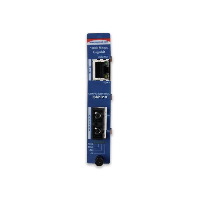 Advantech Managed Modular Media Converter, 1000Mbps, Single-Strand 1310xmt, 10km, SC (IMC-771-SST)