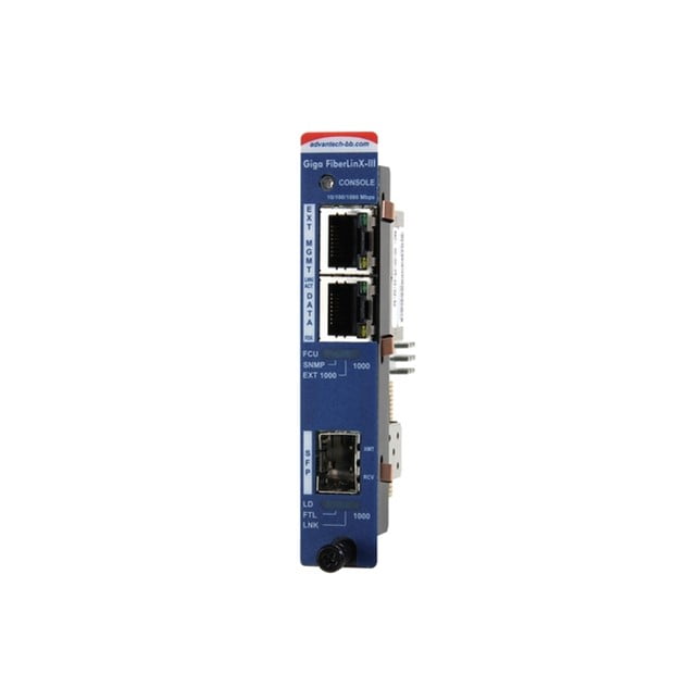Advantech Managed Modular Media Converter, 1000Mbps,SFP (IMC-782-SFP)
