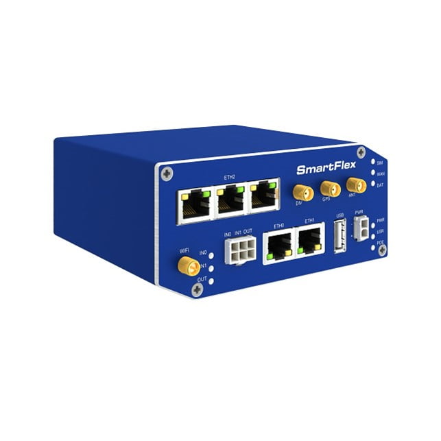 Advantech Modular LTE Router with SmartWorx Hub (5xETH, USB, 2xI/O, SD, 2xSIM, Wi-Fi, PoE PD, SL) (BB-SR30519120-SWH)