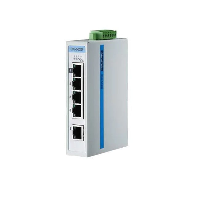 Advantech ProView 5-port 10/100Mbps Industrial Switch, Extreme Temp -40~75℃ (EKI-5525I-AE)