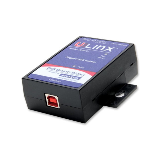 Advantech ULI-421C - USB 2.0 Isolator, 4 kV, High Retention Connectors. 1 Ports, Panel Mount Case (BB-UHR401)