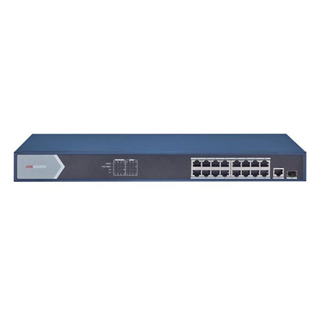 Hikvision 16 Port Gigabit Unmanaged POE Switch (DS-3E0518P-E)