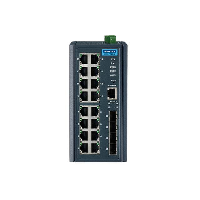 Advantech 16G+4SFP Port Managed Ethernet Switch Wide Temp (EKI-7720G-4FI-AU)