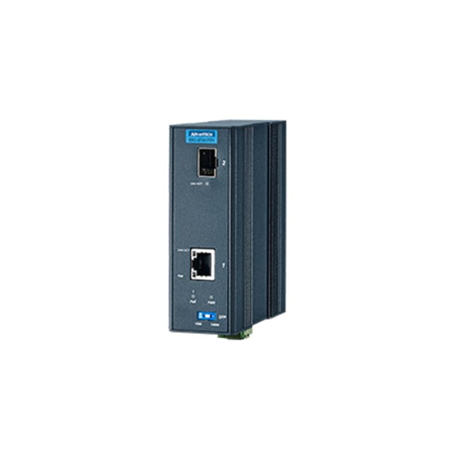 Advantech 1 Port GbE PoE to SFP Fiber Media Converter