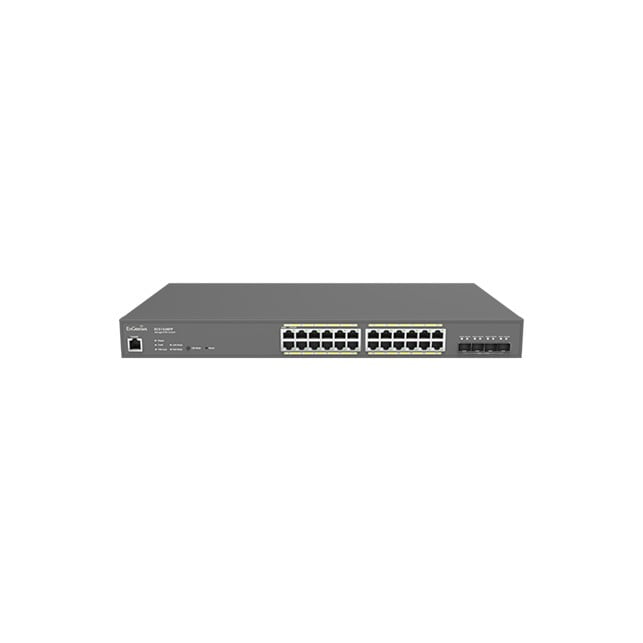 Cloud Management Switch with 24 GbE + 4x SFP+, internal power supply, 13 inch 1U rack-mountable (ECS1528T)