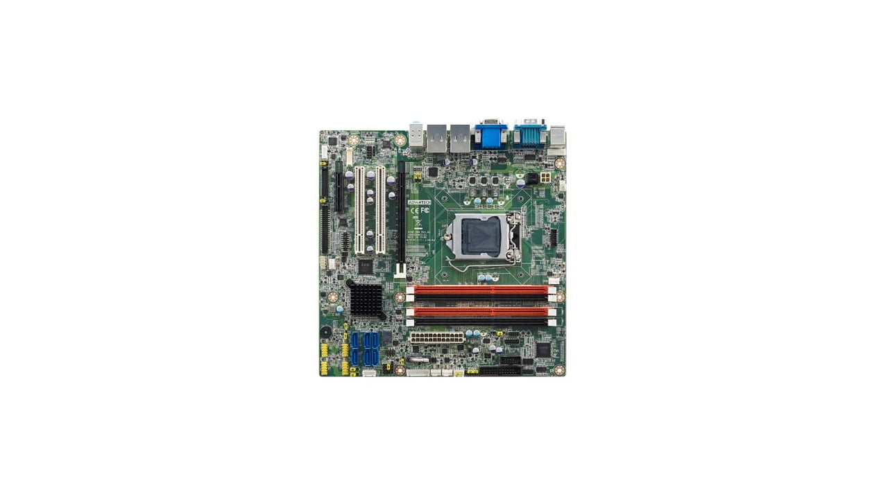 Advantech Intel® Xeon ® LGA1150 MicroATX with CRT/DVI/eDP/LVDS/DP, 6 COM, and Dual LAN (AIMB-584QG2-00A1E)