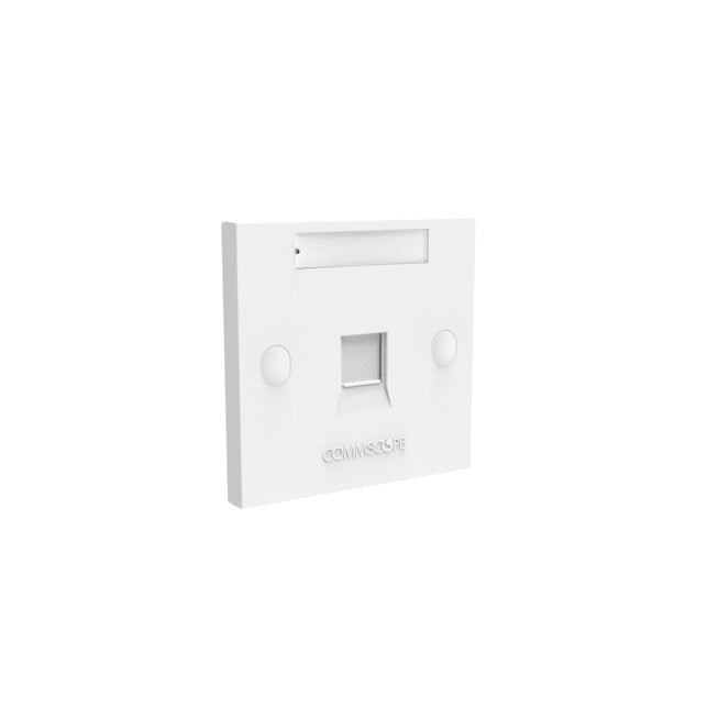Faceplate Kit, Universal, One Port British Standard Style,Shuttered, White (760249249)