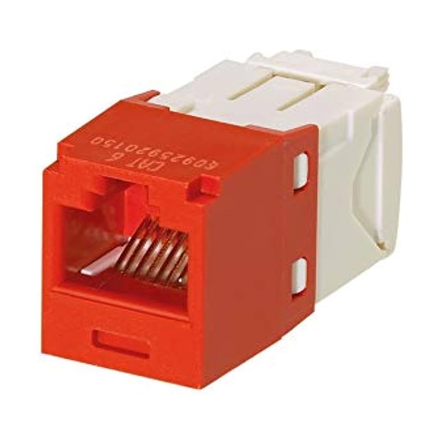 PANDUIT MINI-COM TX-6 PLUS JACK MODULE (RED)