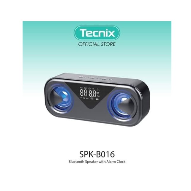 Tecnix SPK-B016 Bluetooth Speaker Alarm Clock