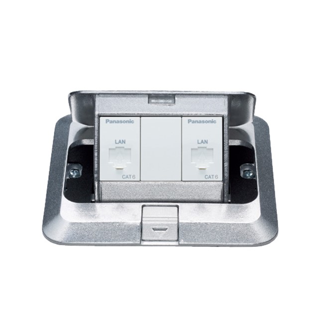 Panasonic DU 6955 JT-1 CAT6 Pop-Up Floor Outlet (Include jack modul data cat6)