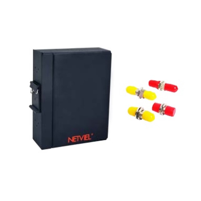 Netviel OTB INDIBOX DINRAIL 6 port ST Multimode OM2 Loaded Splice Accs ( Include FO Pigtail )