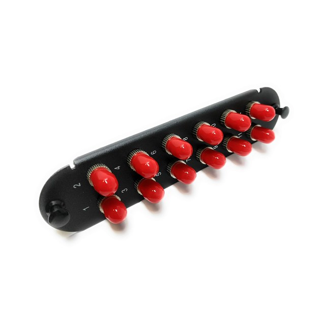 Adapter Plate 12 Port Simplex Fits Up to ST Couplers