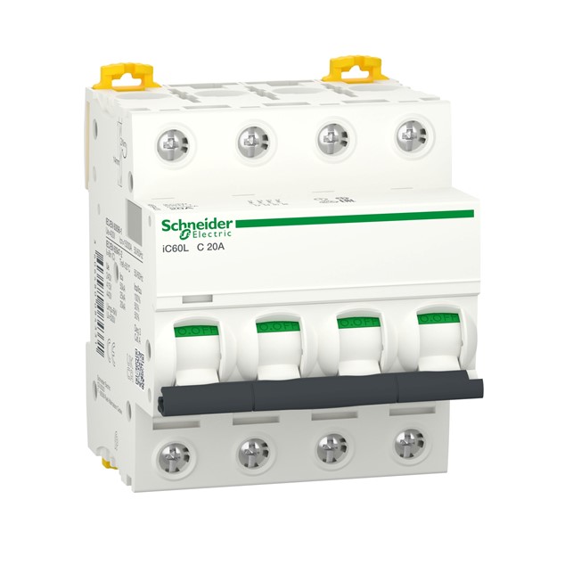 iC60L - miniature circuit breaker - 4P - 63A - C curve