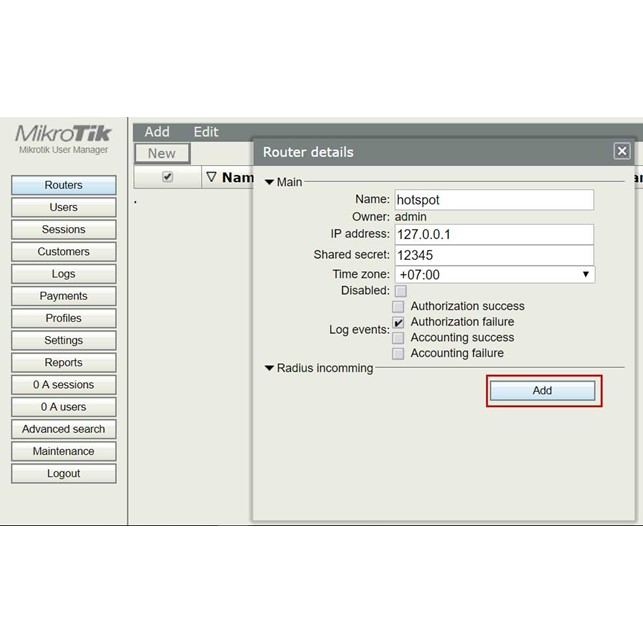 Jasa Konfigurasi User Manager Per Device