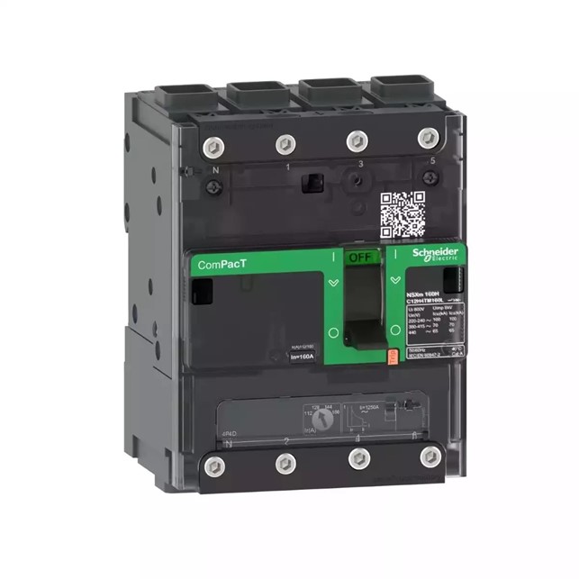 Circuit breaker, ComPacT NSXm 63F, 36kA/415VAC, 4 poles 3D (neutral not protected), TMD trip unit 40A, EverLink lugs
