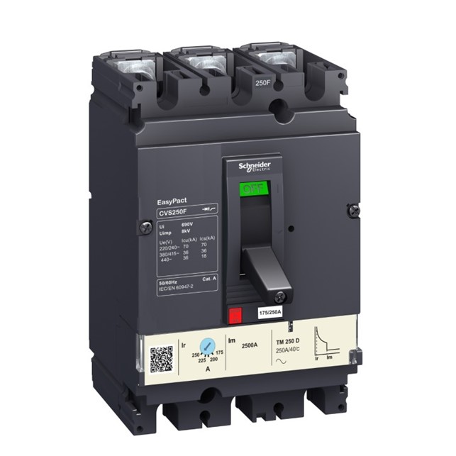 Easypact CVS - CVS100F TM16D circuit breaker - 3P/3d