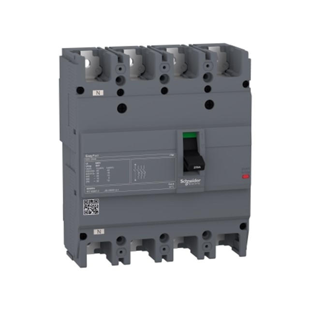 circuit breaker Easypact EZCV250H – TMD – 250 A – 4 poles 3d