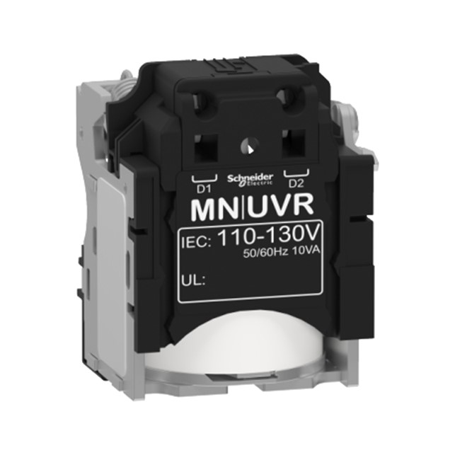 MN undervoltage release, Compact NSX, PowerPact Multistandard, EasyPact CVS, rated voltage 110 to 130 VAC 50/60 Hz