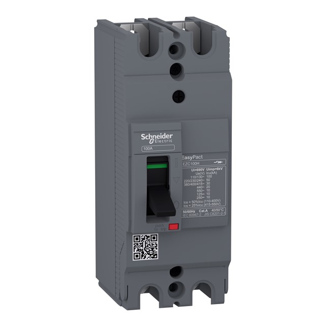 Schneider circuit breaker Easypact EZC100H - TMD - TMD - 25 A - 2 poles 2d (EZC100H2025)