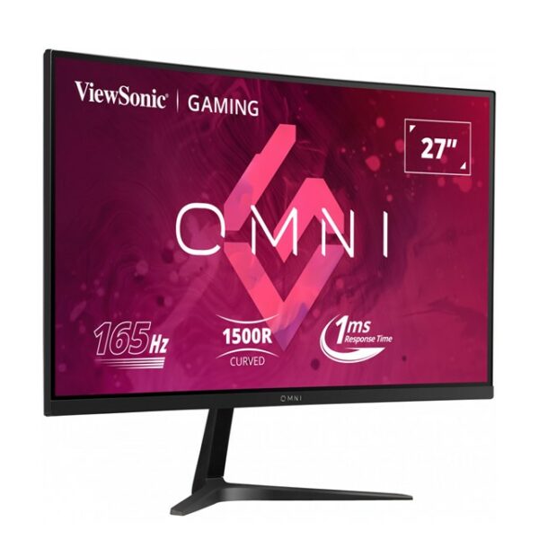 ViewSonic Layar LCD VX2718-PC-MHD VX2718-PC-MHD 27” 165Hz 1500R Curved Gaming Monitor