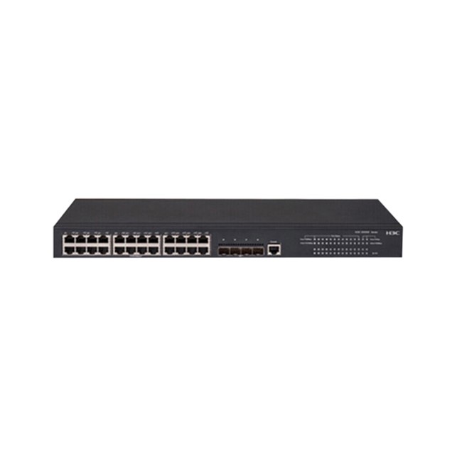 H3C S5560S-28P-SI L3 Ethernet Switch with 24*10/100/1000Base-T Ports and 4*1000Base-X SFP Ports,(AC); SFP Stacking Cable (150cm,including two 1000BASE-T SFP module and one stacking cable)