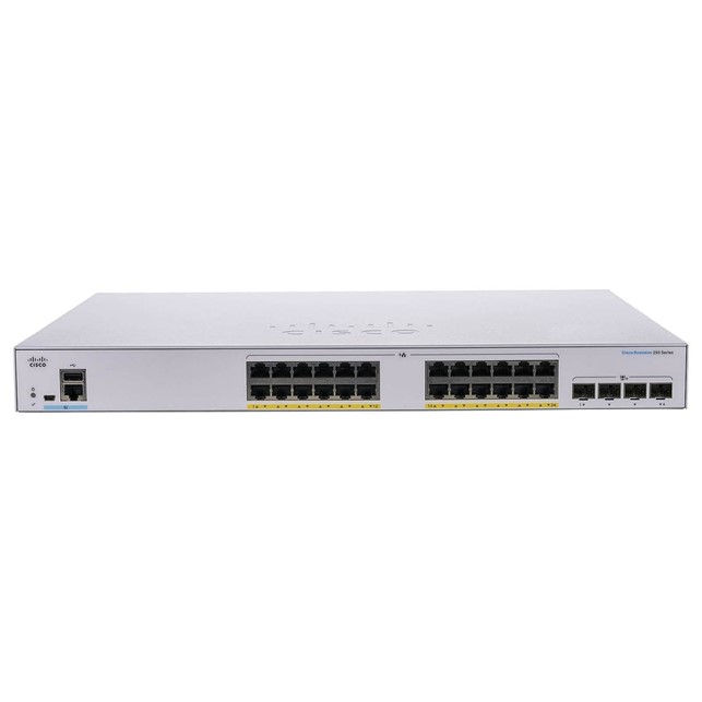 Cisco Switch Catalyst 24x 10/100/1000 Ethernet PoE+ ports and 195W PoE budget, 4x 10G SFP+ uplinks