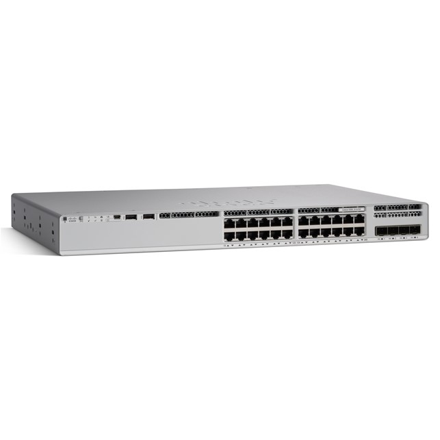 Cisco C9200L 24-port 8xmGig, 16x1G, 2x25G, PoE+, Network Essentials (C9200L-24PXG-2Y-E)