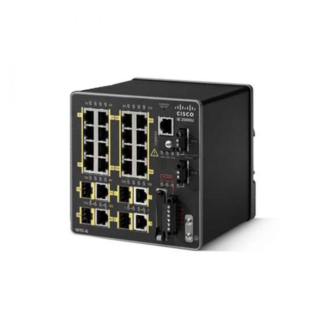Cisco IE 2000U 16 x 10/100,2 FE SFP,2 T/SFP GE ports with 1588 (IE-2000U-16TC-G)