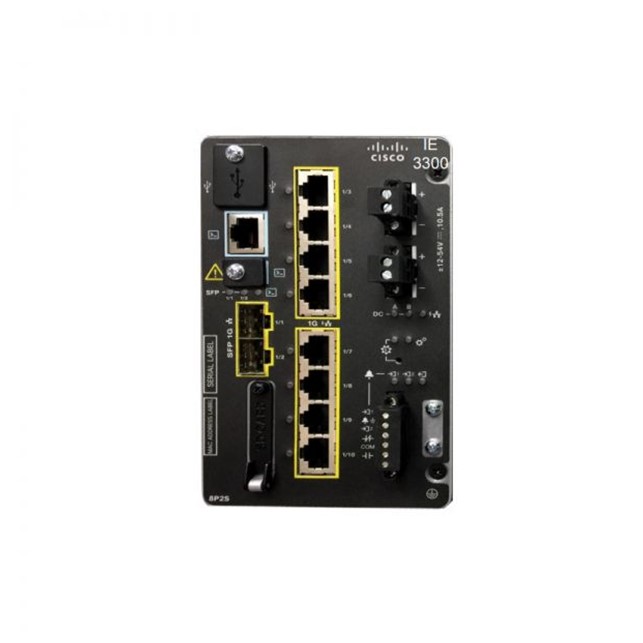 Cisco Catalyst IE3300 Rugged Series Modular PoE, Network Advantage (IE-3300-8P2S-A)