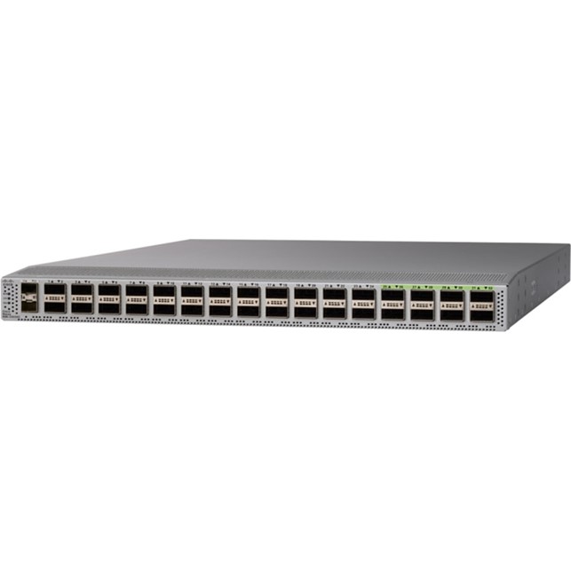 Cisco Nexus 9332C ACI Spine switch with 32p 40/100G QSFP28, 2p 1/10G SFP (N9K-C9332C)