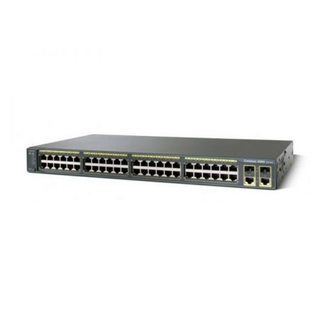 Cisco Switch Cisco Catalyst Switch 2960-48TC Layer 2 - 48 x 10/100 Ports - 2 x T/SFP - LAN Base Image - Managed (WS-C2960-48TC-L)
