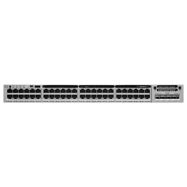Cisco Stackable 48 10/100/1000 Cisco UPOE ports, 1 network module slot, 1100 W power supply (WS-C3850-48U-S)